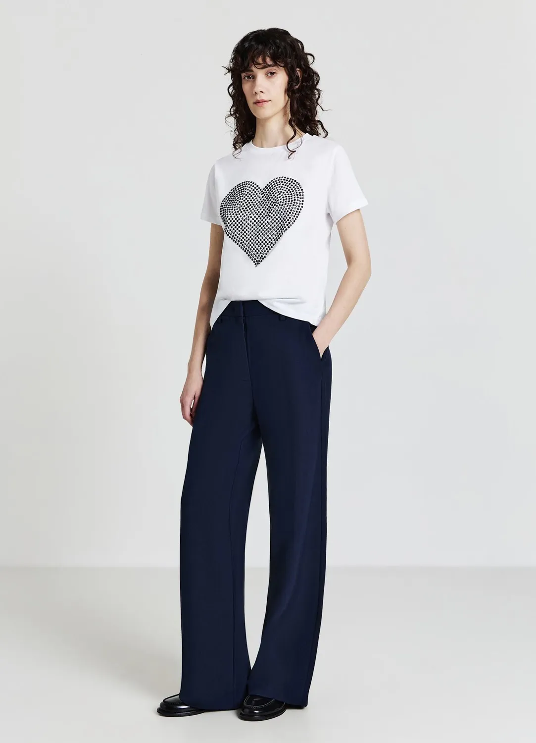 Calliope T-shirt cœur femme coton manches courtes
