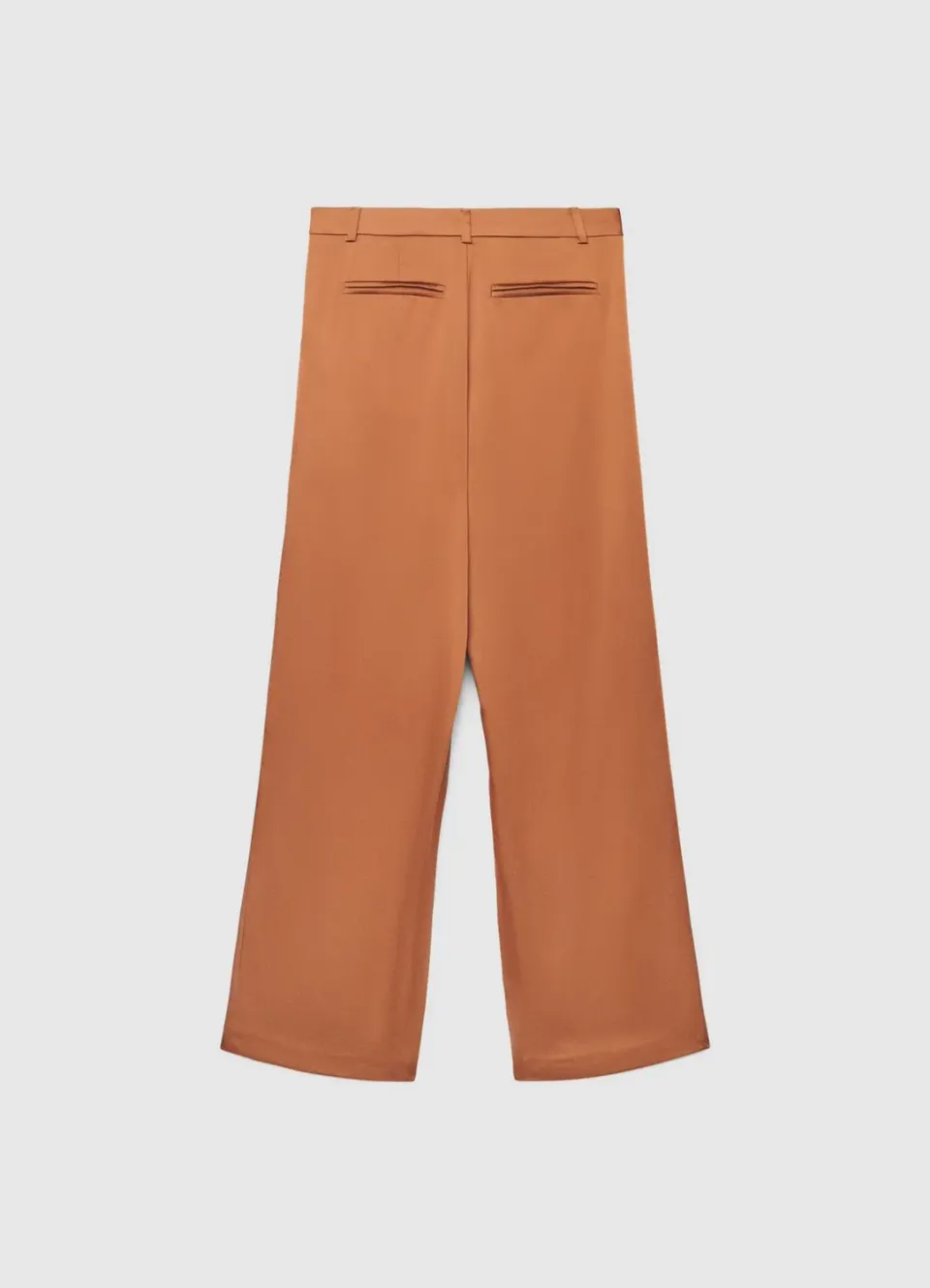 Calliope Pantalon palazzo femme satiné pli asymétrique