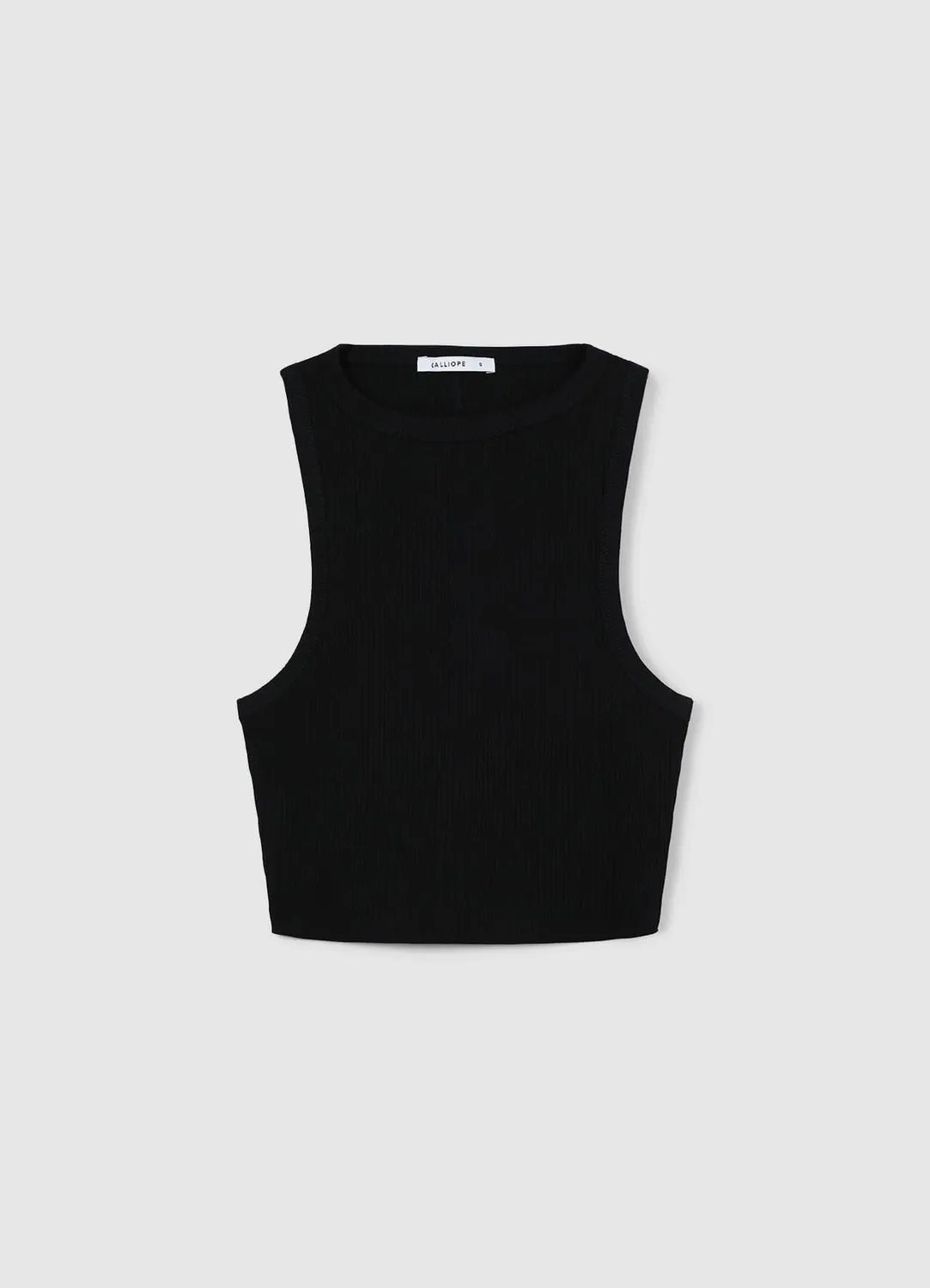 Calliope top dos nageur femme côtelé coton crop