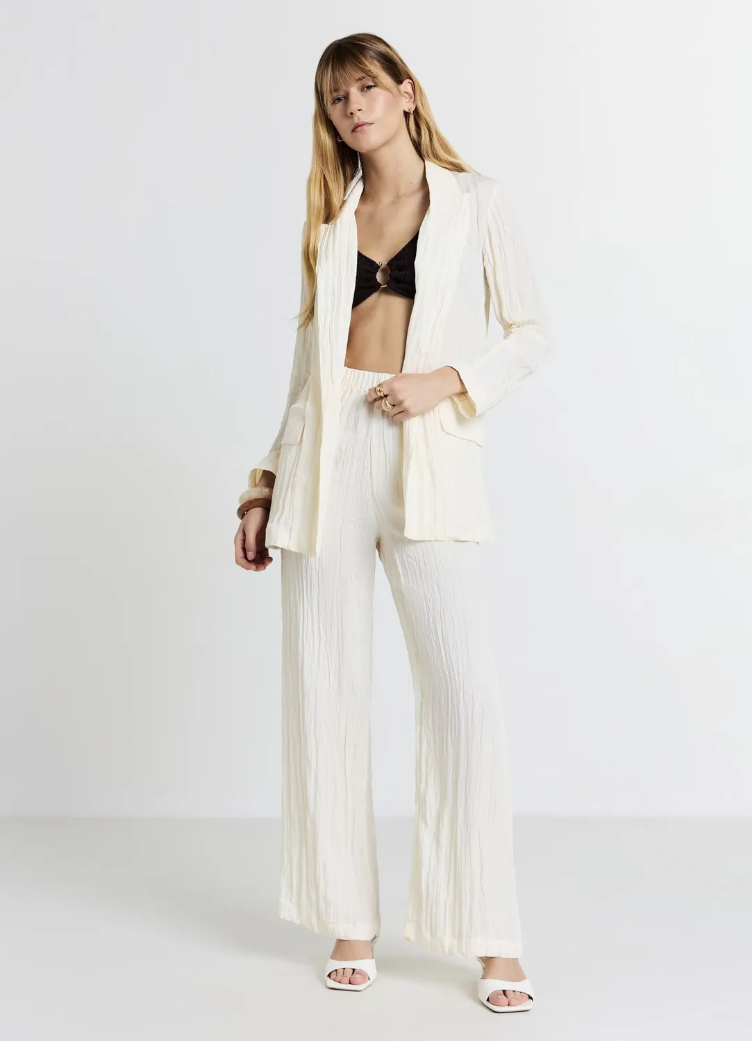 Calliope Crinkle veste femme effet froissé