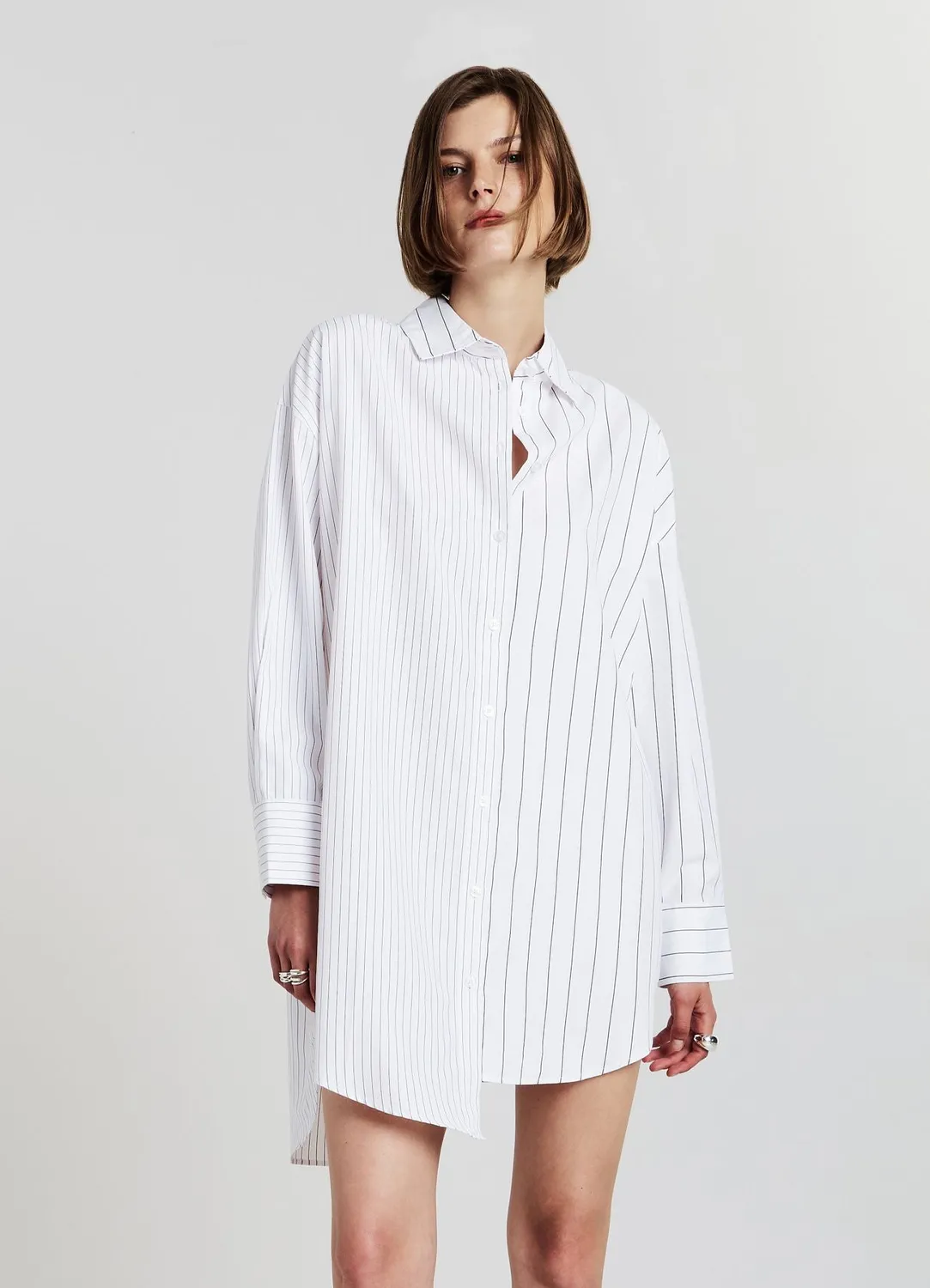 Calliope robe chemise rayée femme boutonnée