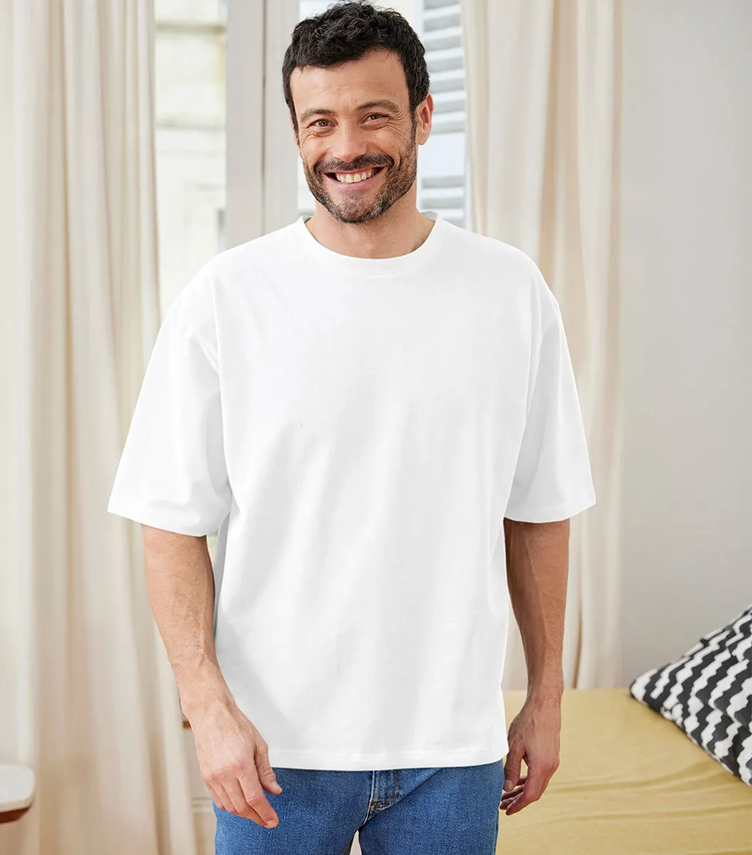 Cocorico Intemporel t-shirt oversize homme blanc 230g