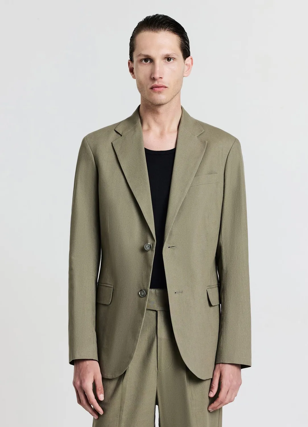 Calliope Monopetto blazer homme coton lin