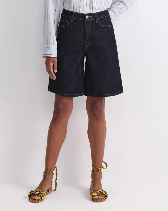 Sportscraft Allegra short jean femme longueur genou