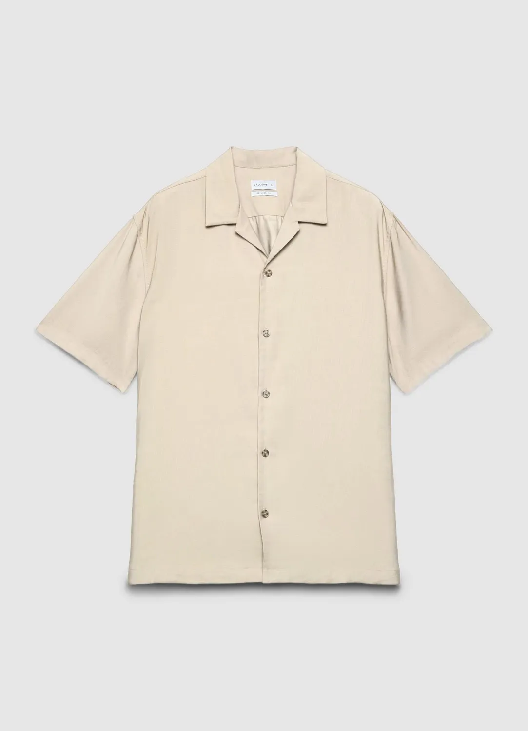 Calliope chemise homme bowling manches courtes unie