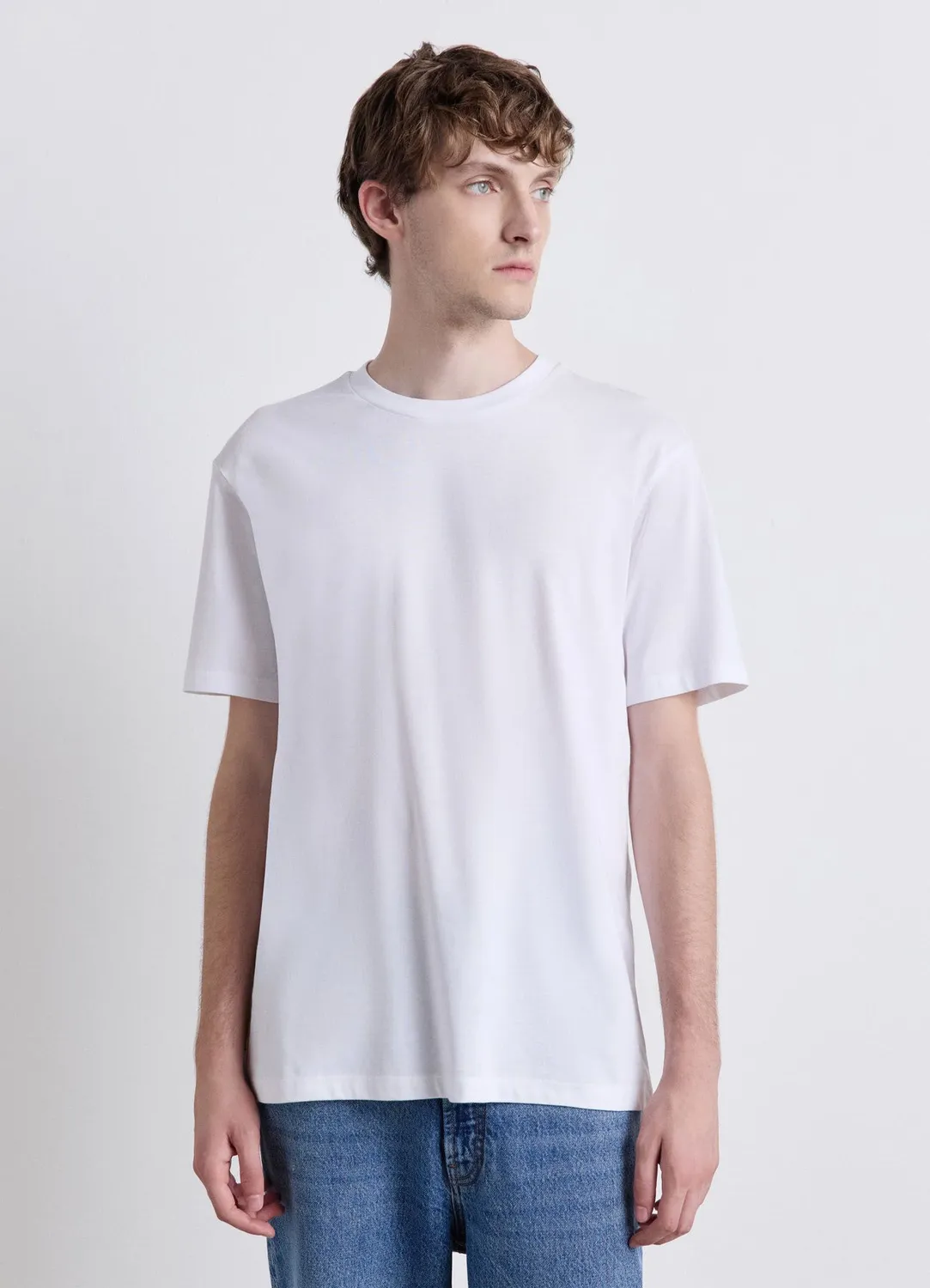 Calliope t-shirt homme col rond uni manches courtes