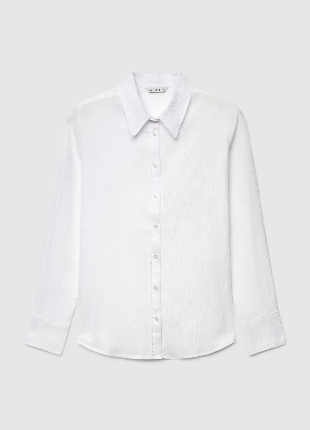 Calliope chemise effet froissé femme manches longues