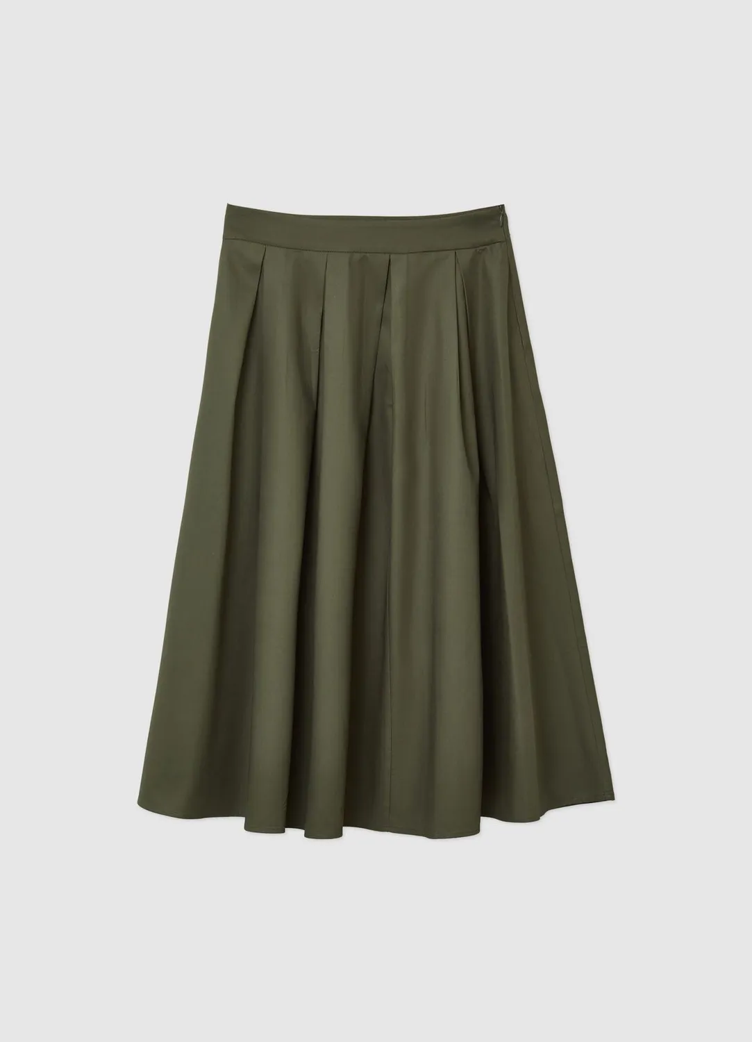 Calliope jupe midi à plis femme unie