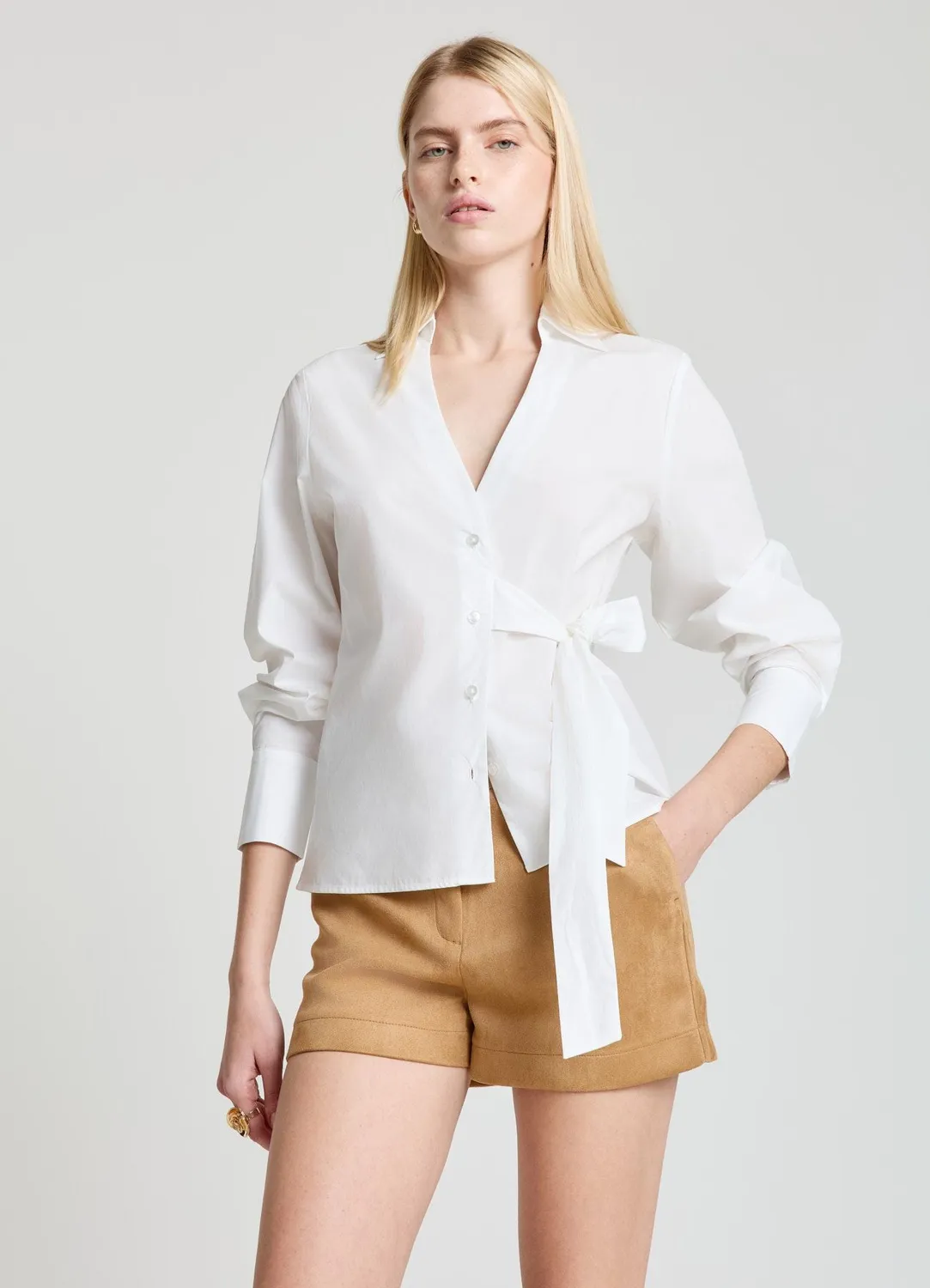 Calliope chemise à nœud taille S manches longues