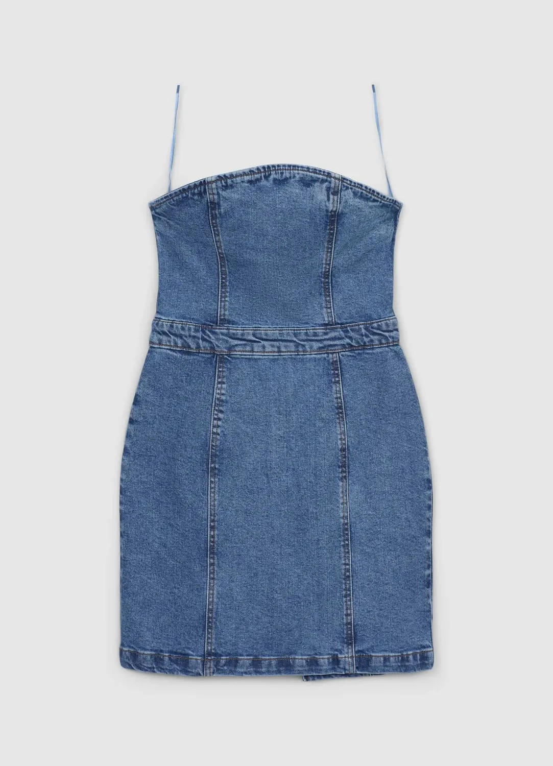 Calliope denim robe courte femme sans manches