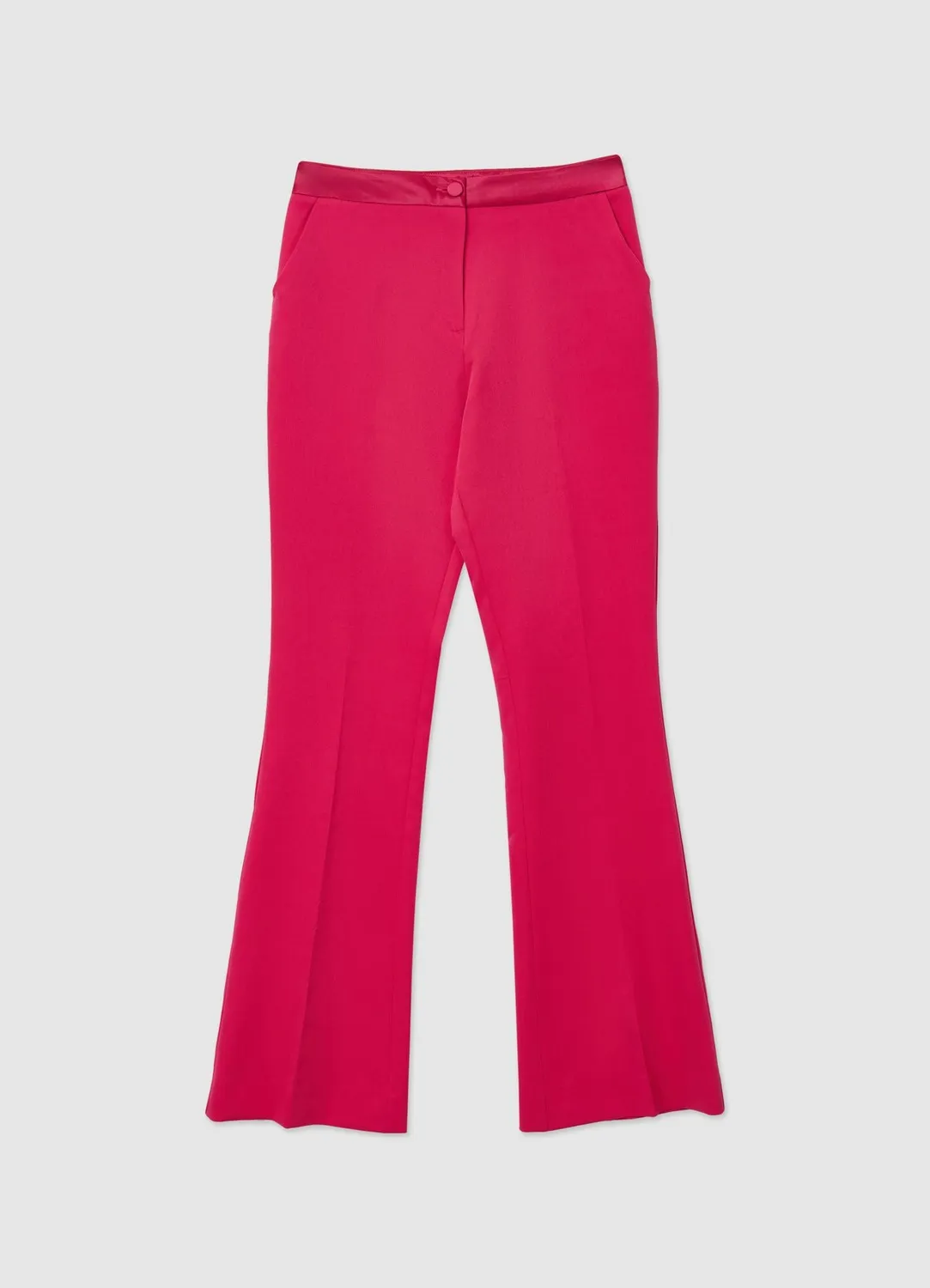 Calliope pantalon évasé femme effet satin