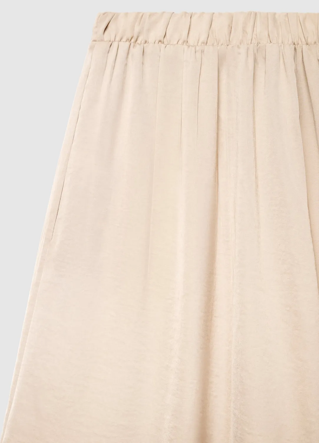 Calliope pantalon-jupe satiné uni femme taille M/L