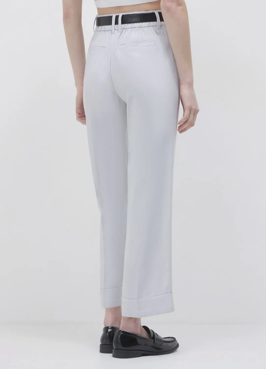 Calliope pantalon classique femme revers poches