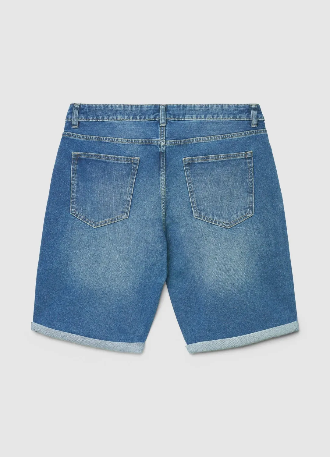 Calliope short jean homme 5 poches à revers denim