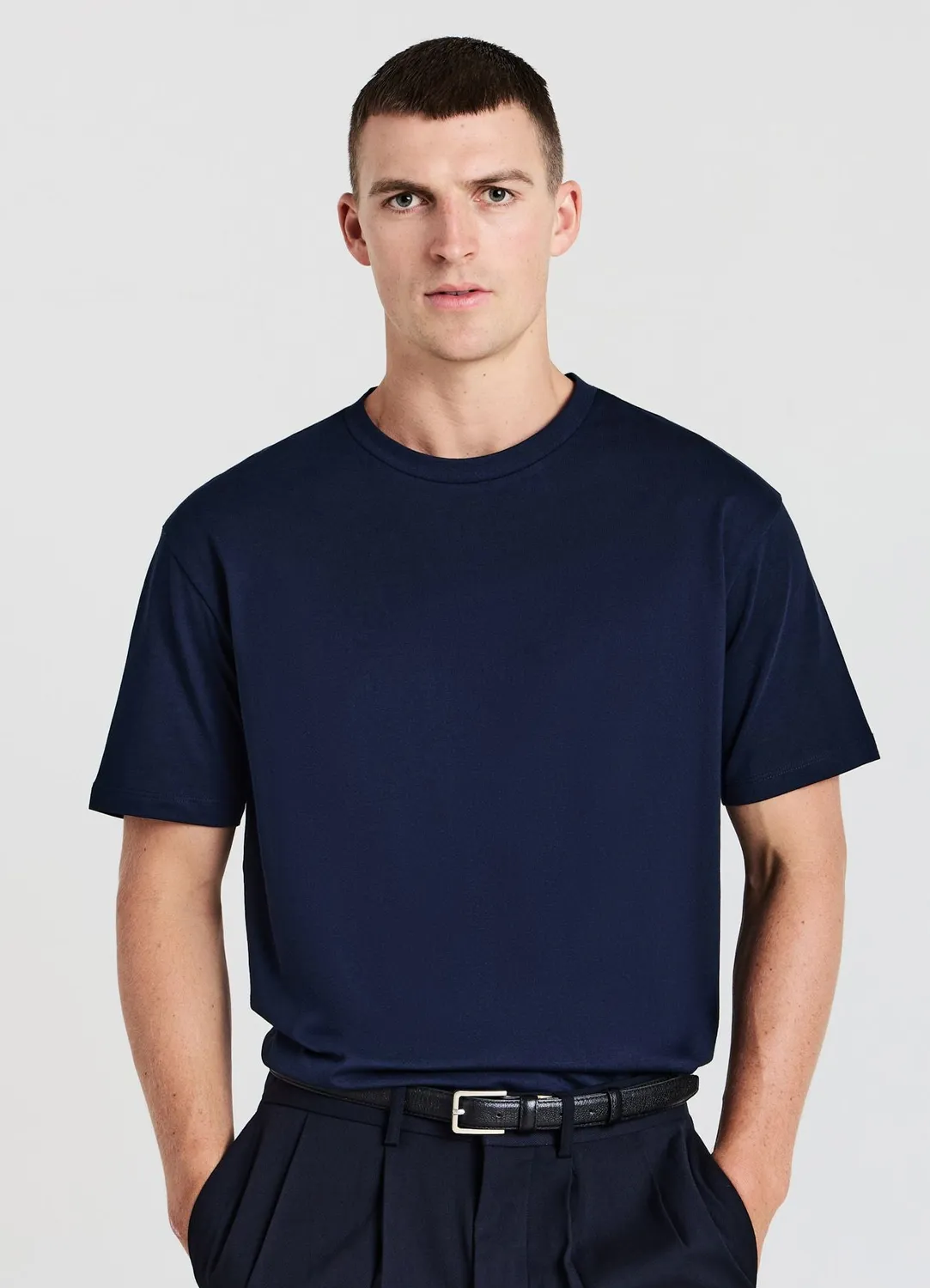 Calliope t-shirt uni homme col rond coton