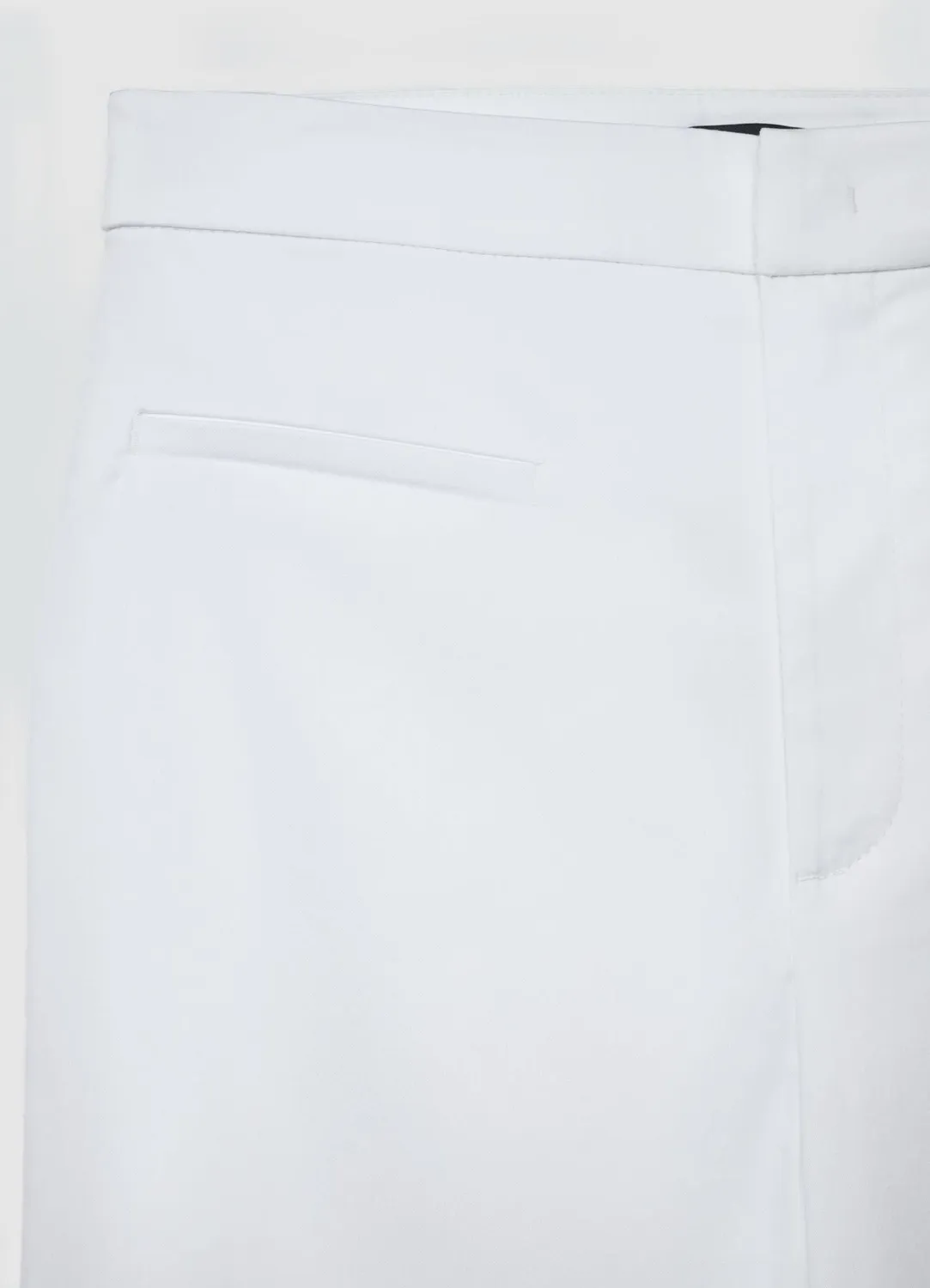 Calliope cropped flare pantalon coton uni