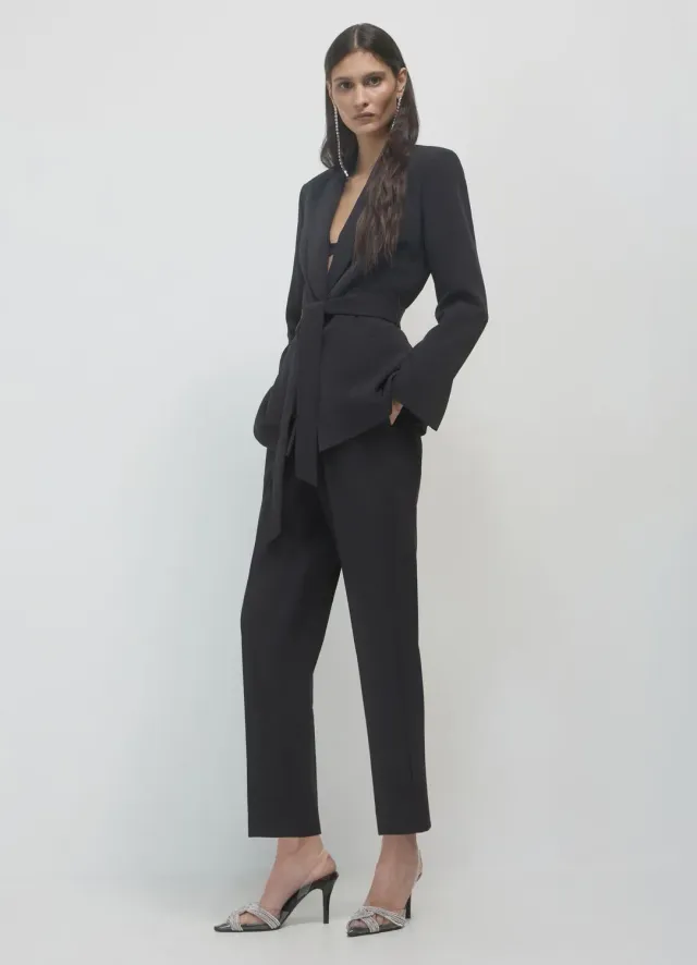 Calliope Pantaloni Uni Pantalon Femme Élastique