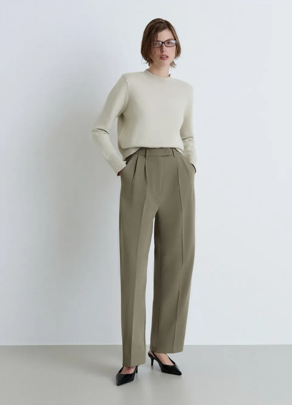 Calliope pull col rond femme coupe boxy