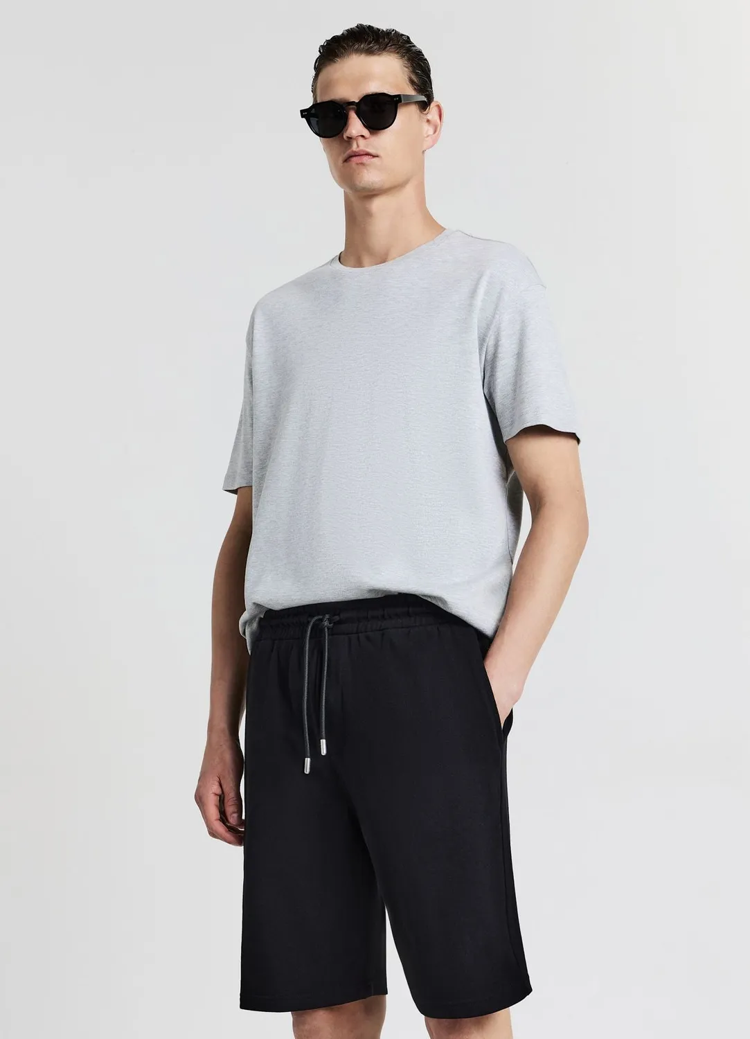 Calliope short jogging coton homme taille L uni