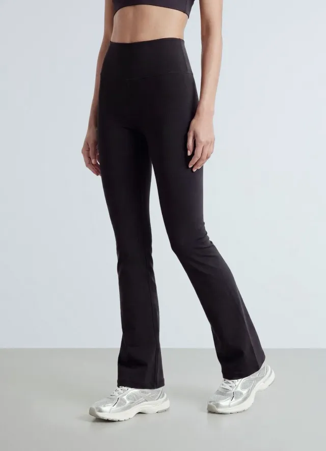 Calliope legging taille haute femme évasé uni