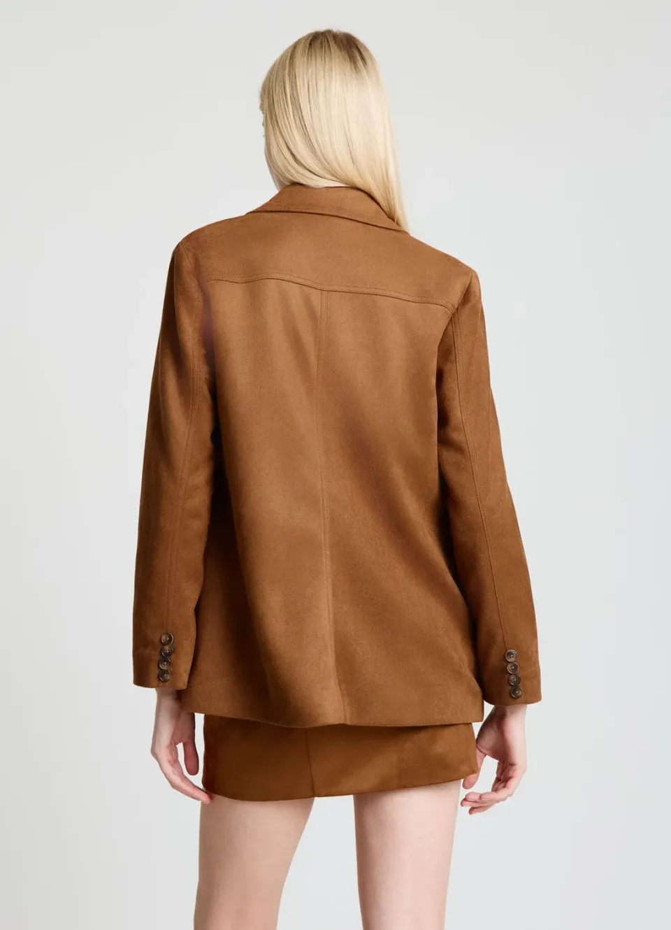 Calliope Blazer femme effet suédé 3 boutons