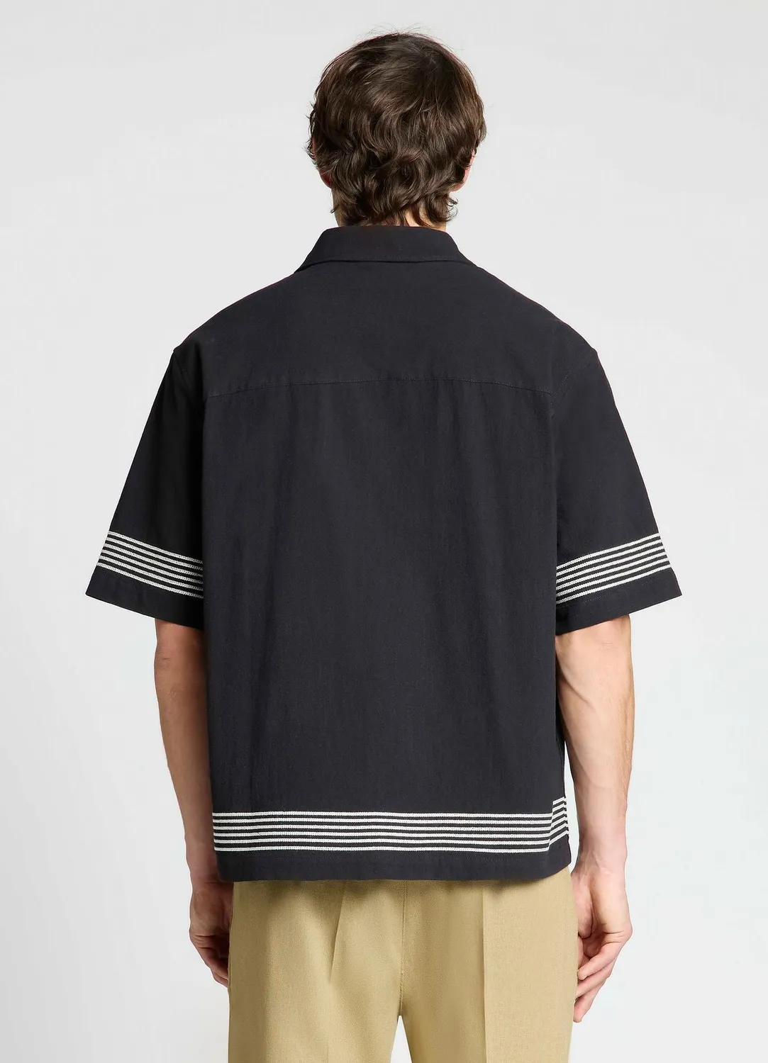 Calliope chemise boxy homme rayures contraste