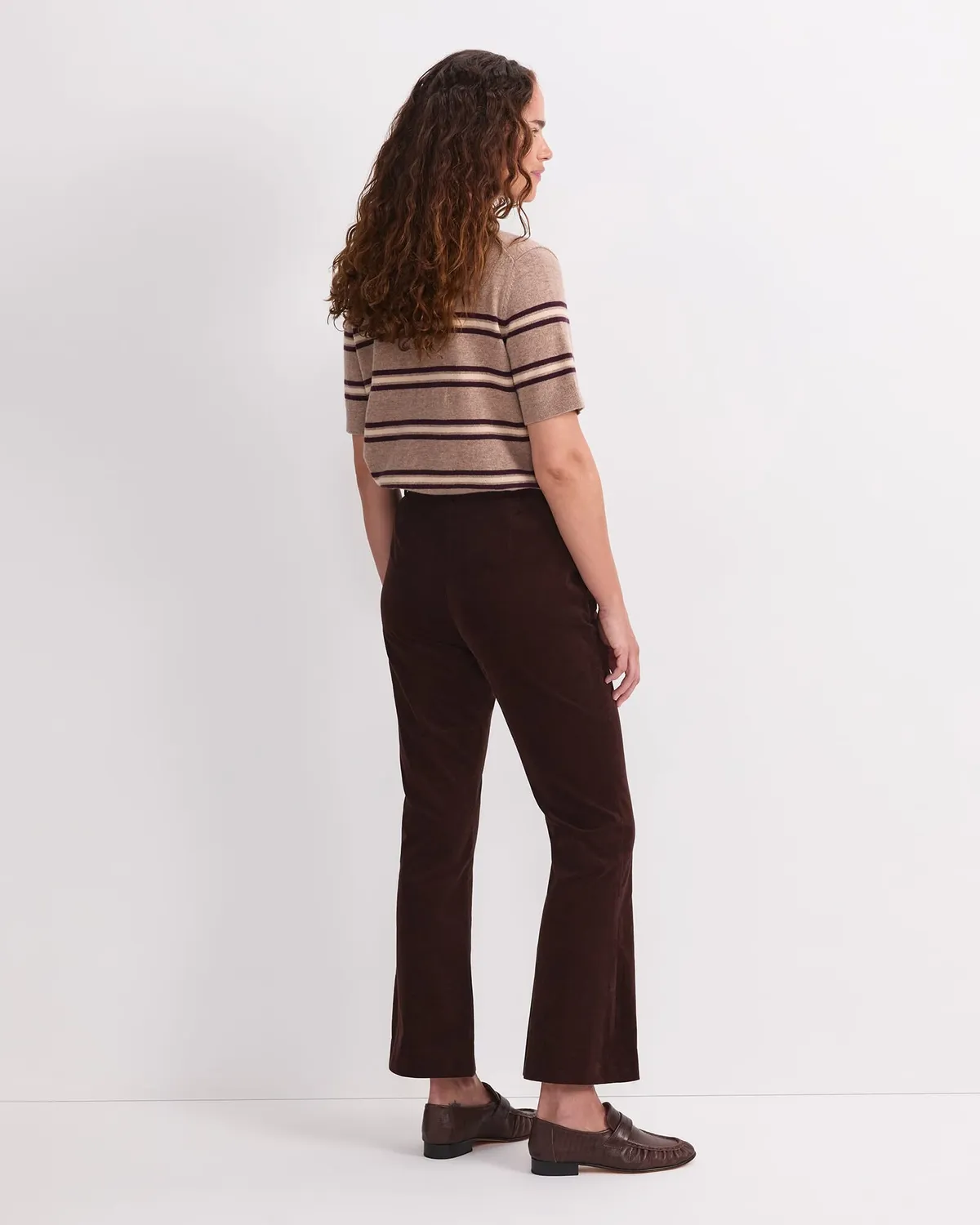 Sportscraft Thea Kick Flare Velvet Pant pantalon velours