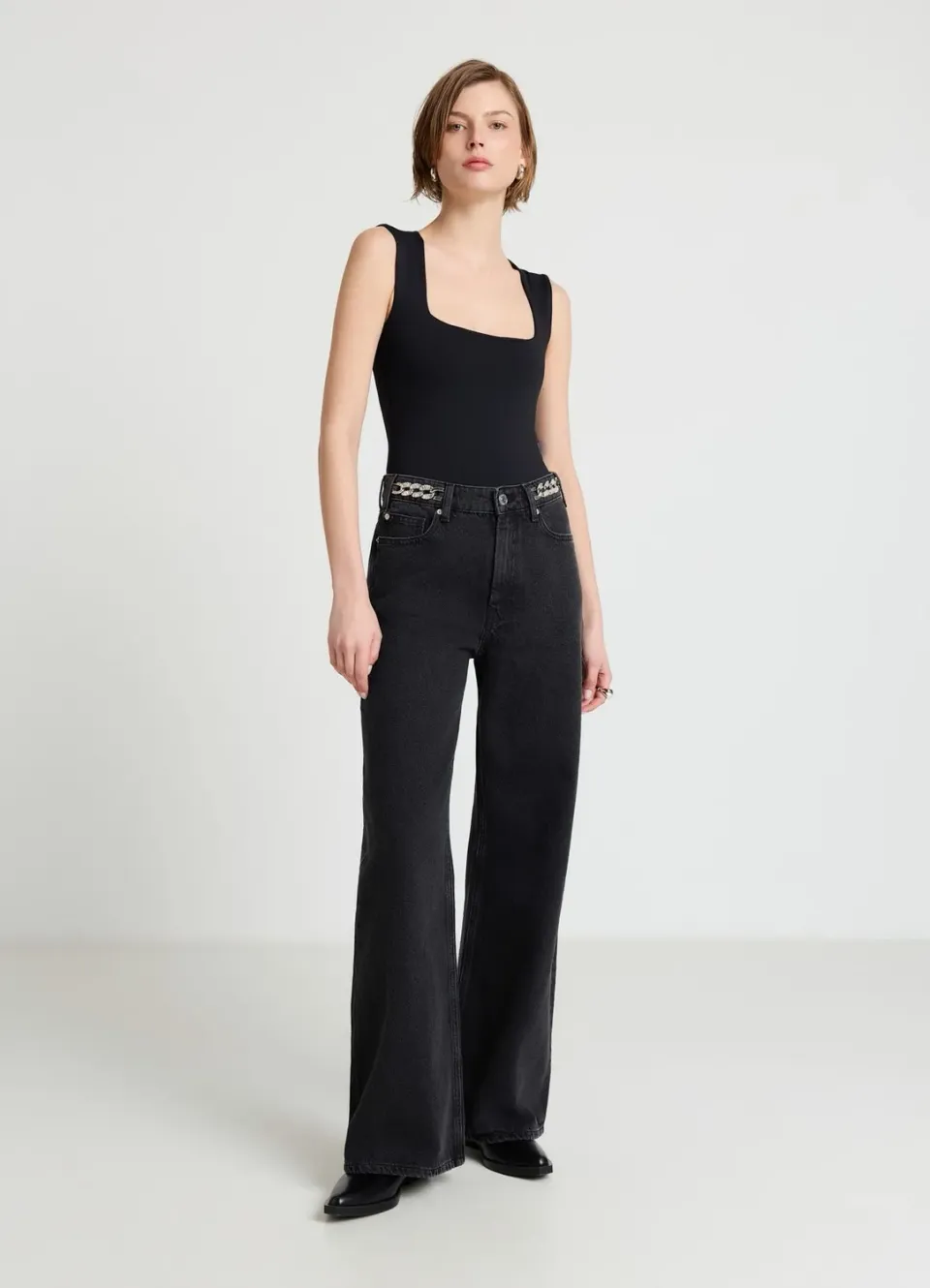 Calliope Body col carré femme sans manches noir