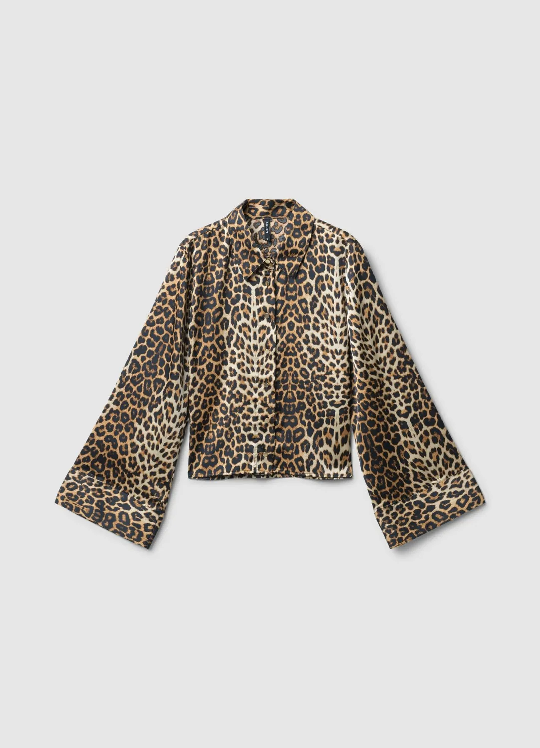 Calliope chemise satinée femme kimono animalier