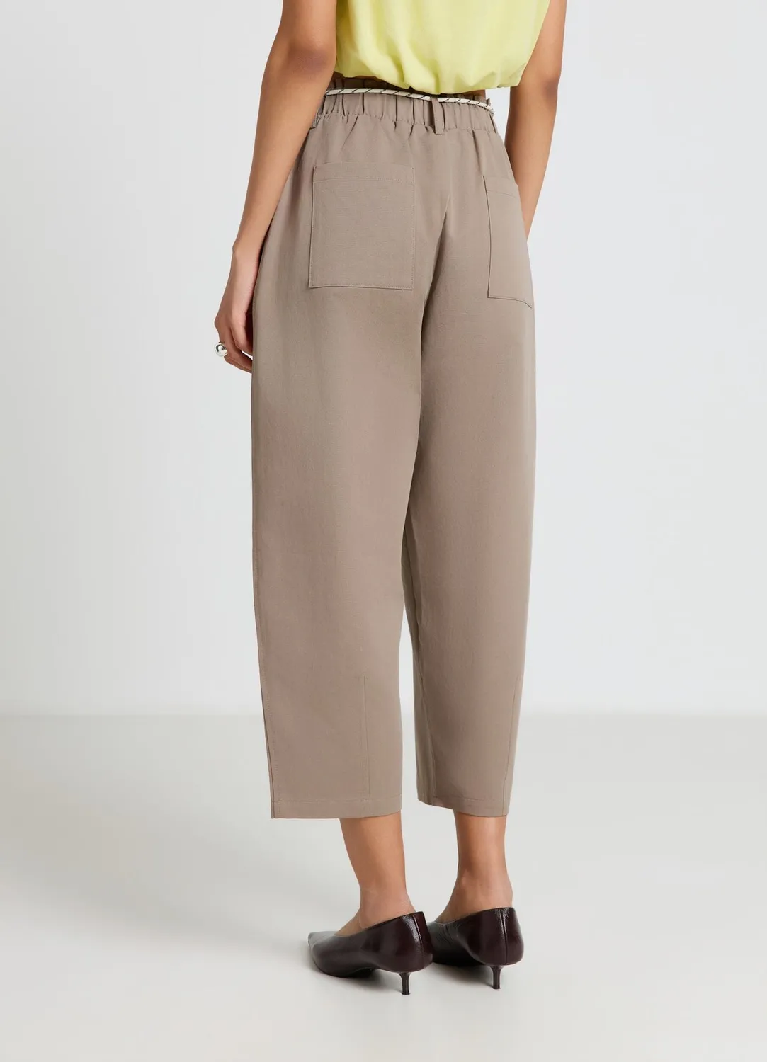 Calliope Pantalon femme à cordon taille S uni