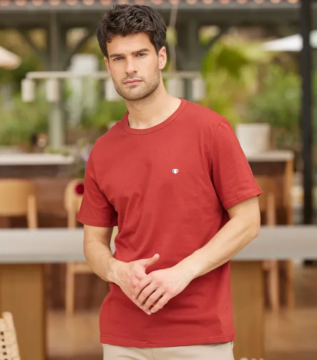 Cocorico Iconique T-shirt Homme Terracotta coton