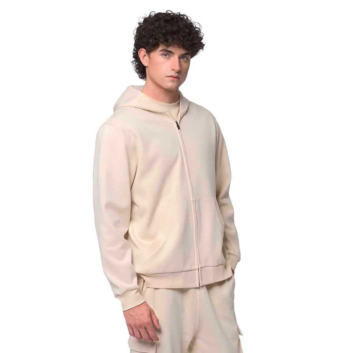 Robe di Kappa Ivory veste à capuche beige interlock