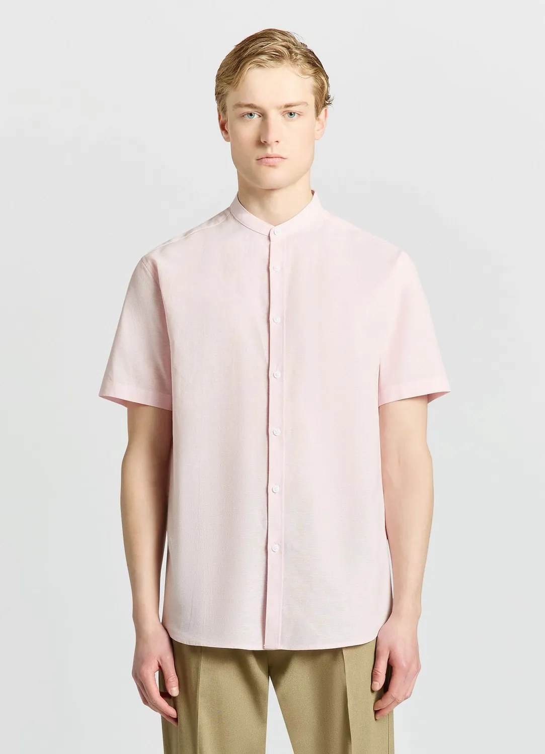 Calliope chemise homme lin col coréen