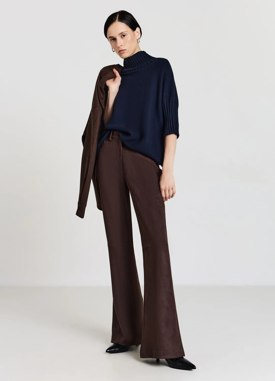 Calliope pull femme col rond manches 3/4