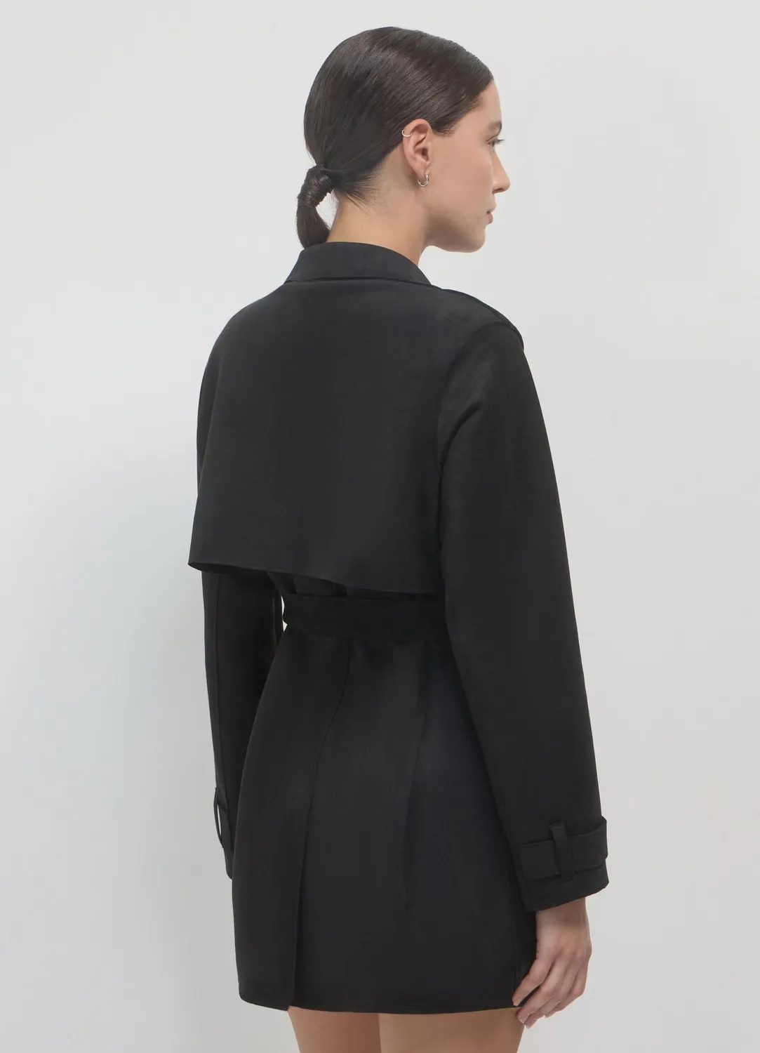 Calliope trench effet suède femme à ceinture