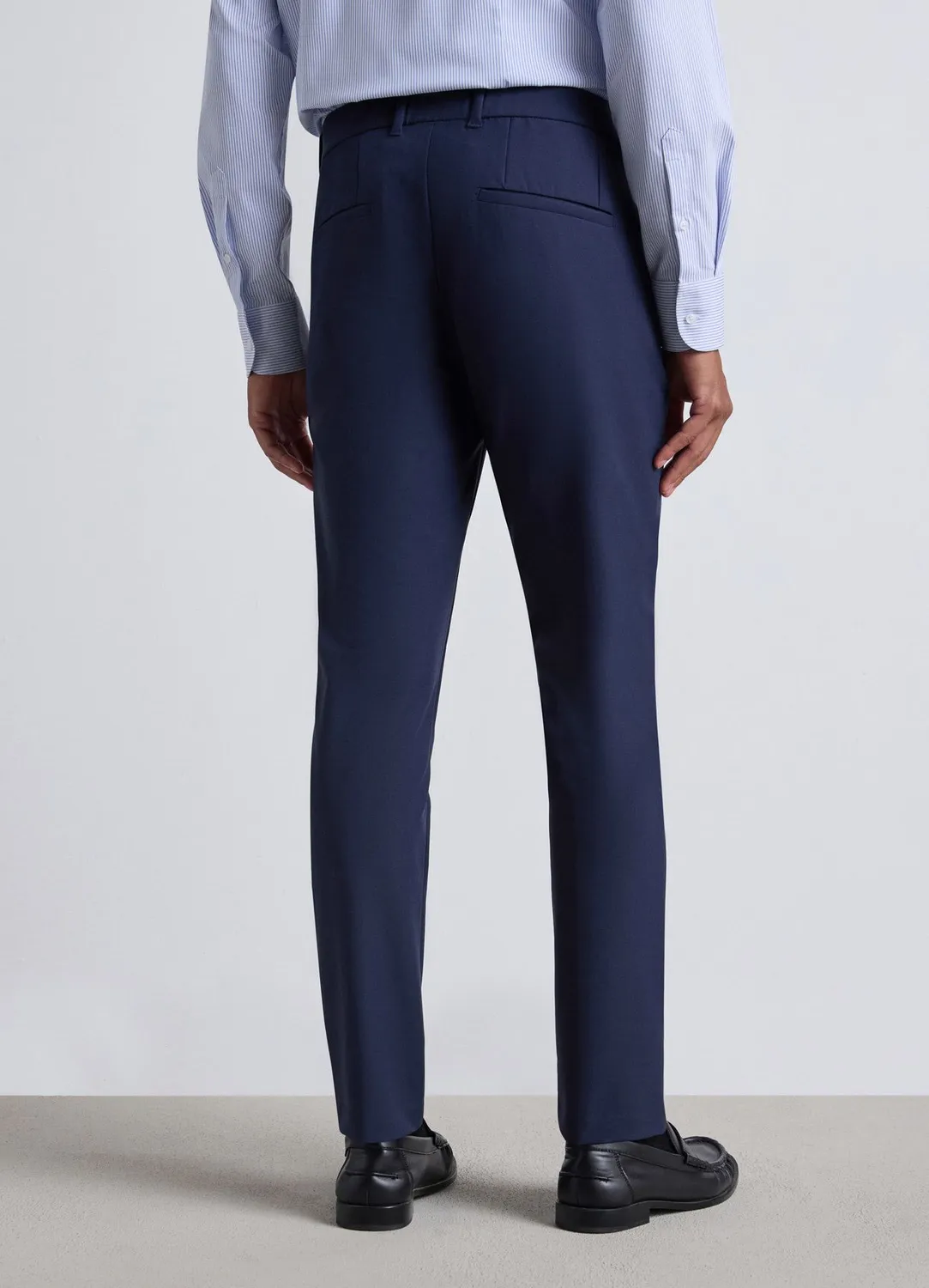 Calliope Pantalon droit homme uni taille élastique