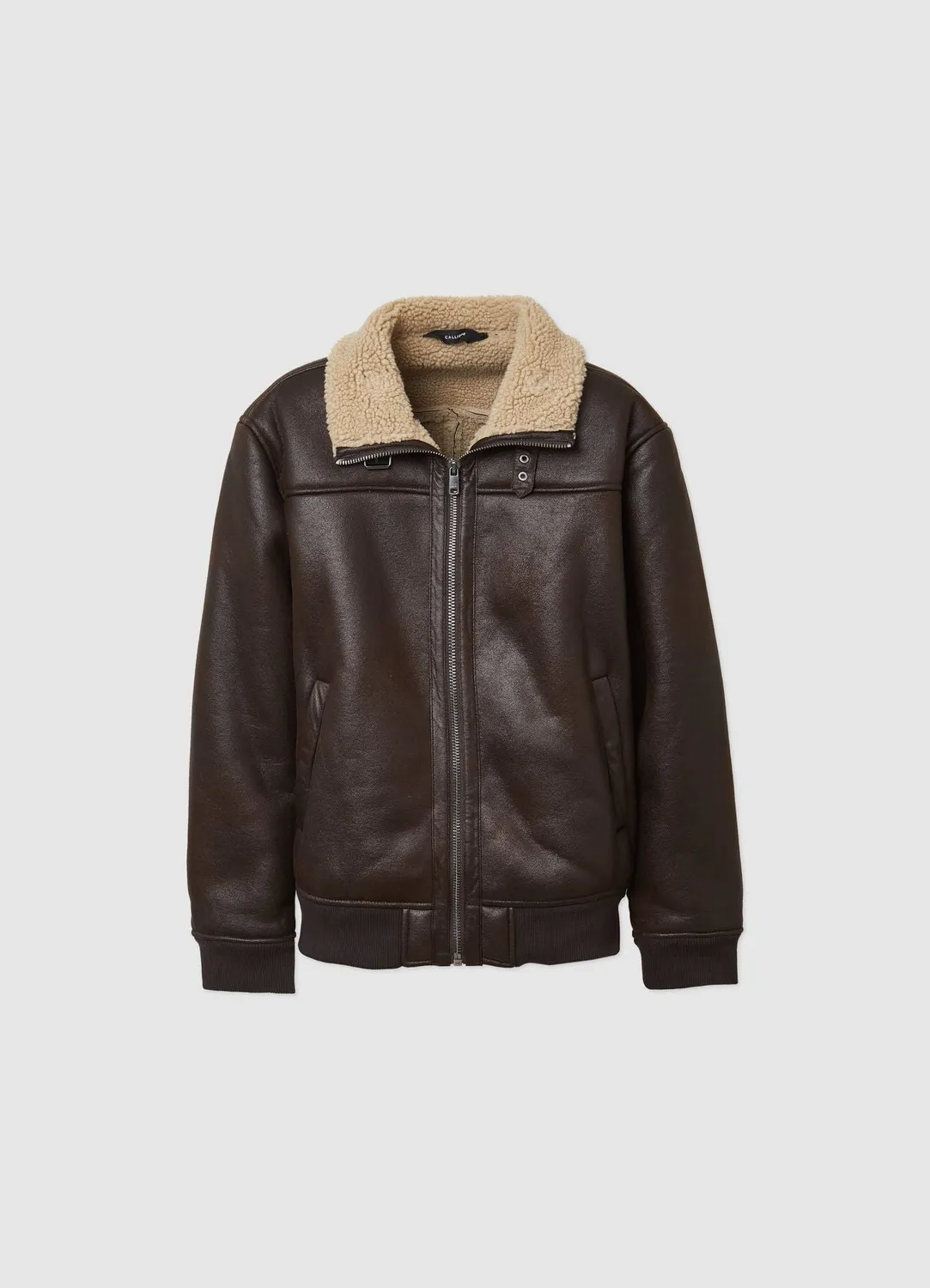 Calliope blouson effet mouton col haut homme