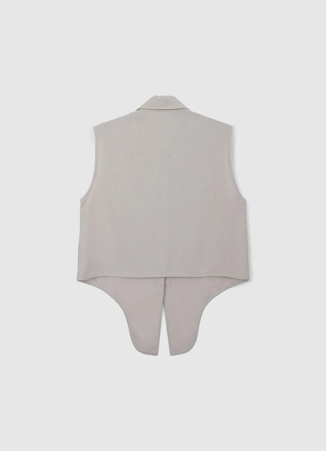 Calliope chemise lin femme nouée sans manches