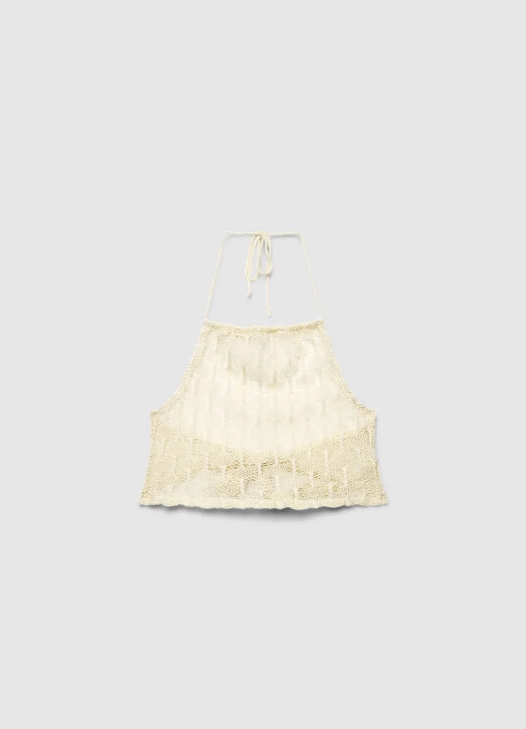 Calliope Top Halter Macramé Ajouré Femme