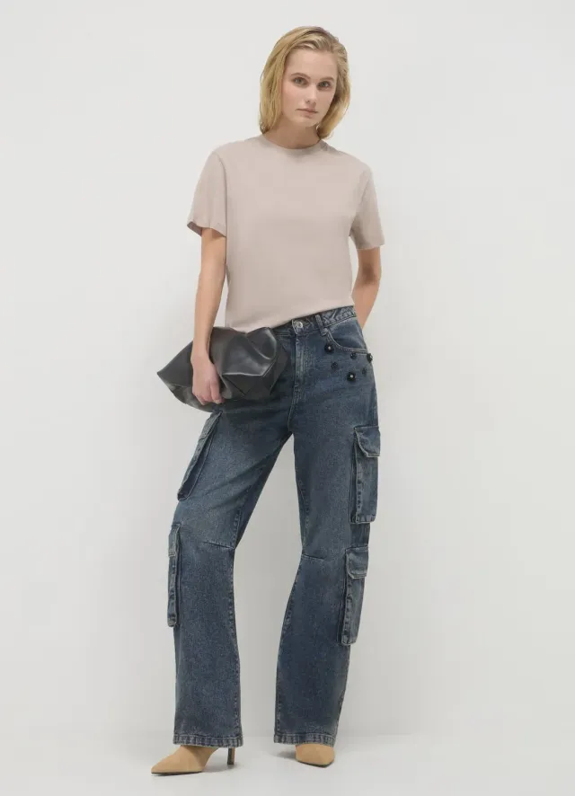Calliope t-shirt femme col rond coton uni