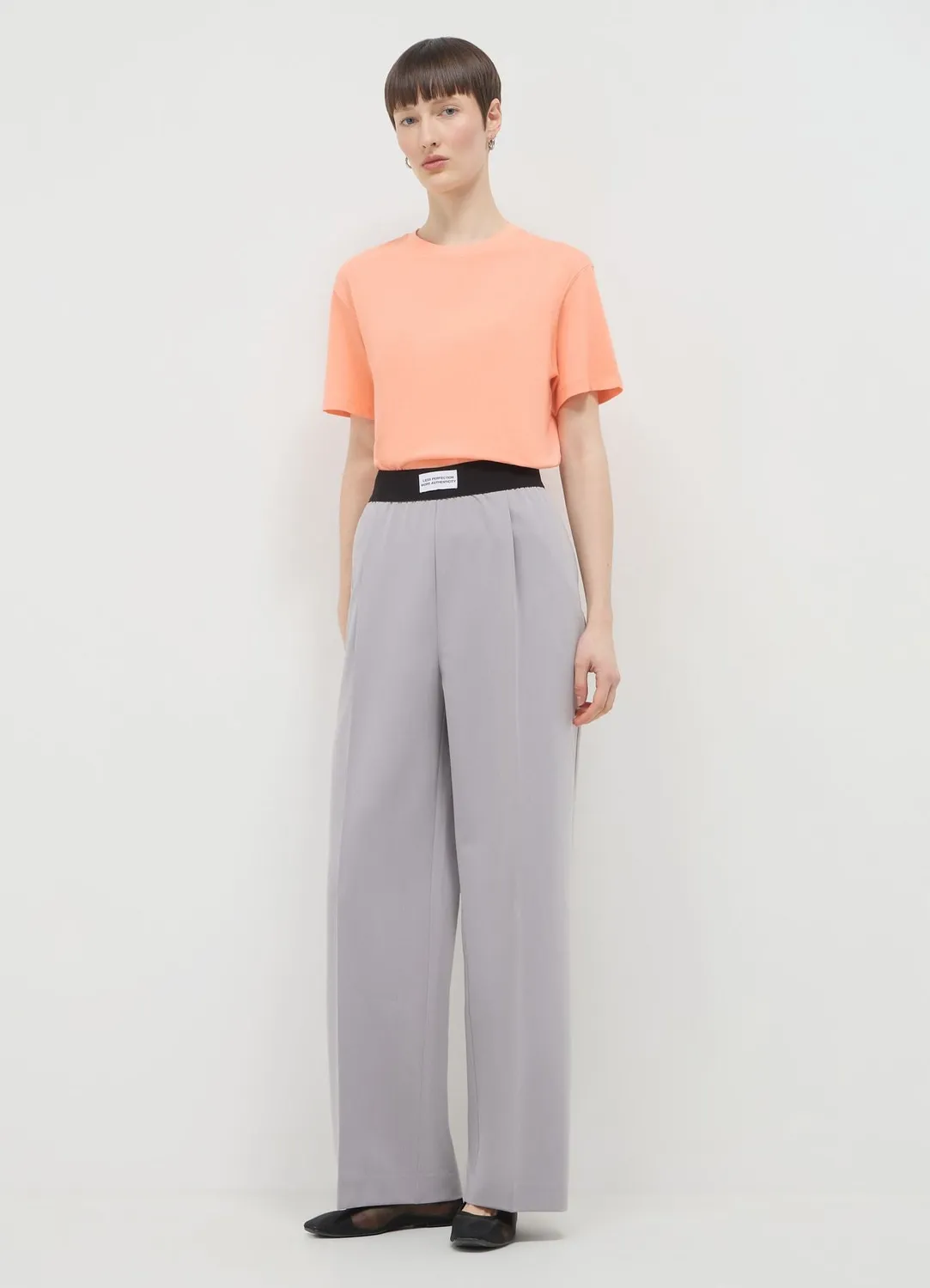 Calliope T-shirt col rond femme coton uni