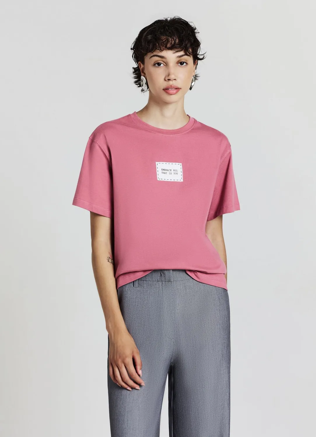 Calliope t-shirt femme coton patch poitrine