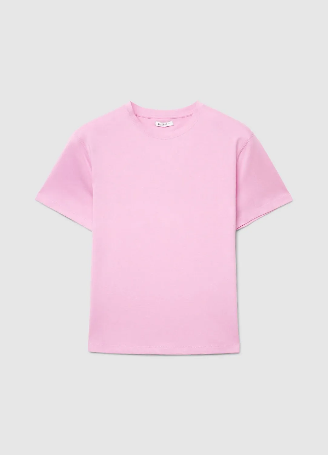 Calliope T-shirt girocollo tee-shirt femme uni coton