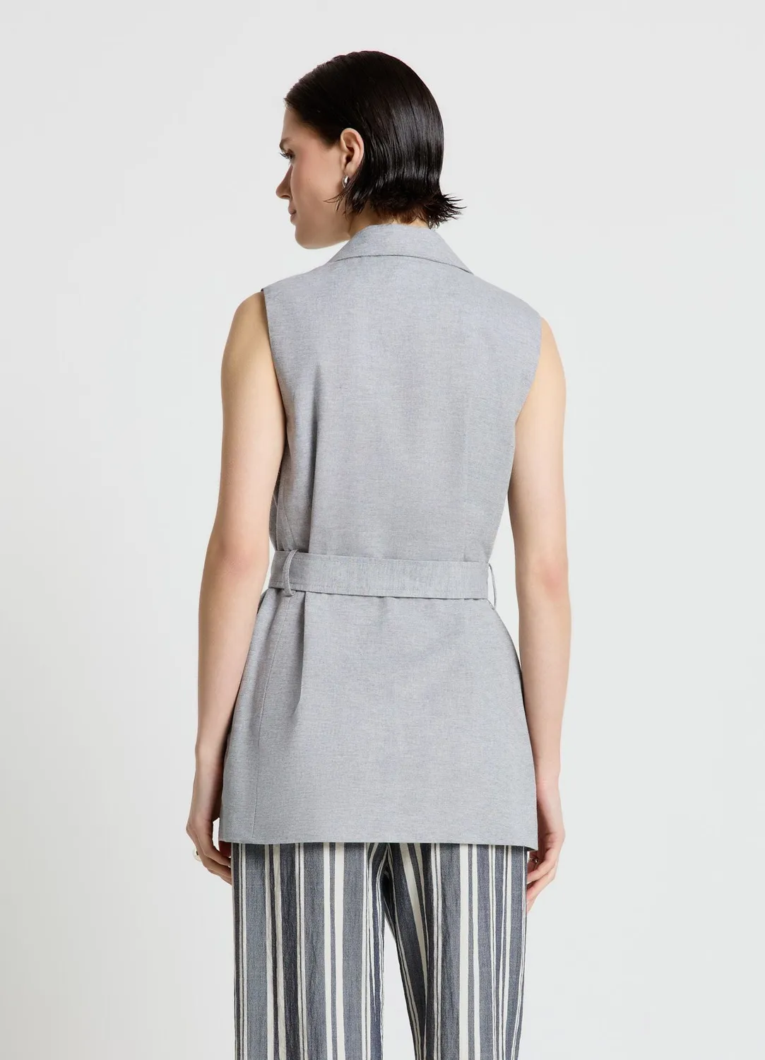 Calliope gilet femme croisé ceinture tailleur