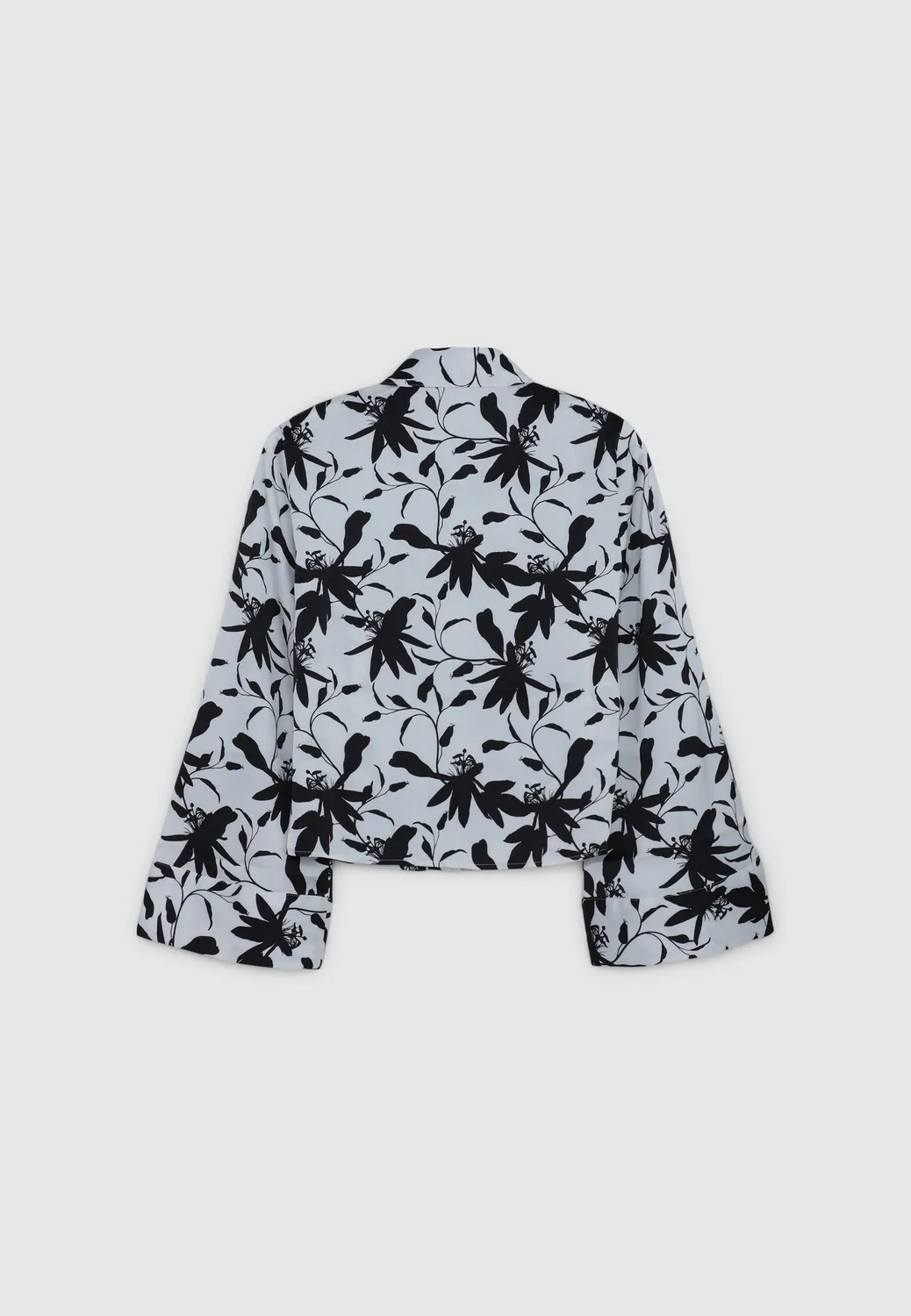 Calliope chemise satinée imprimé manches longues femme