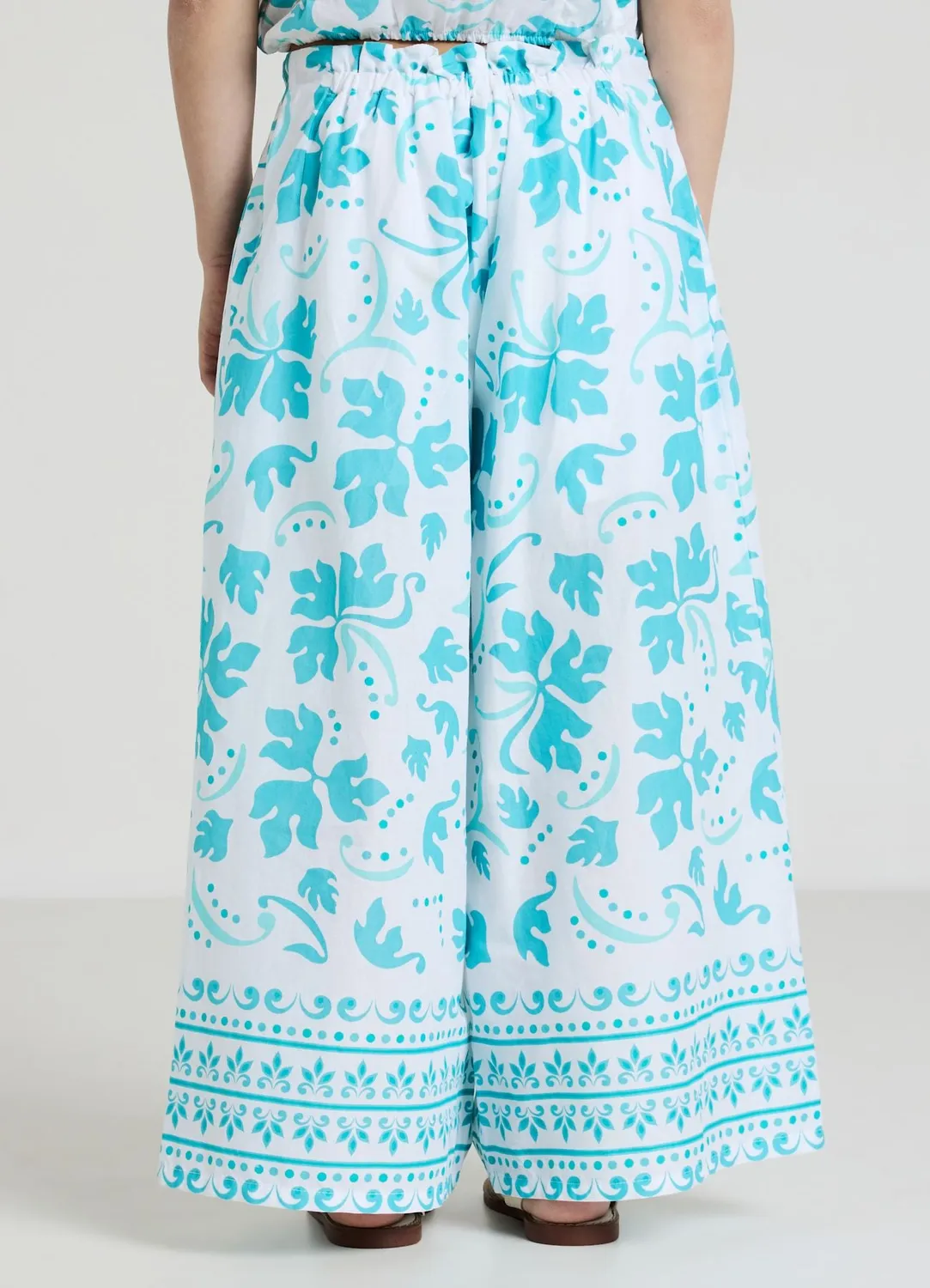 Calliope pantalon large fille coton fantaisie