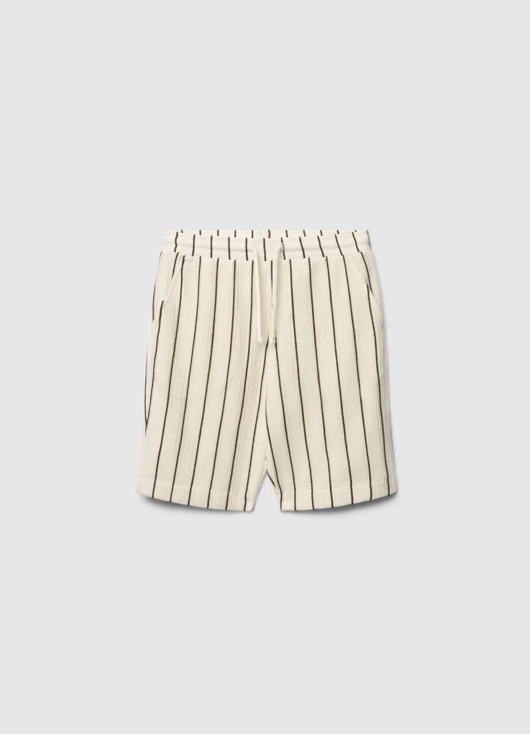 Calliope short gym rayé homme cordon taille élastique