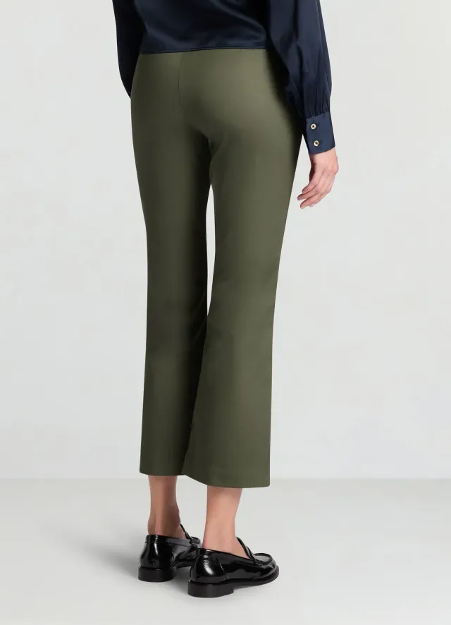 Calliope pantalon cropped flare femme coton