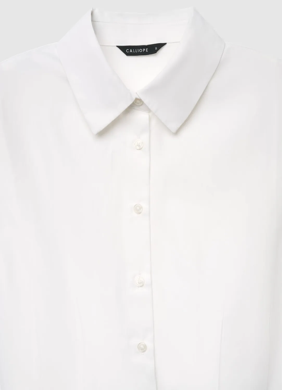 Calliope chemise cropped pinces femme bureau