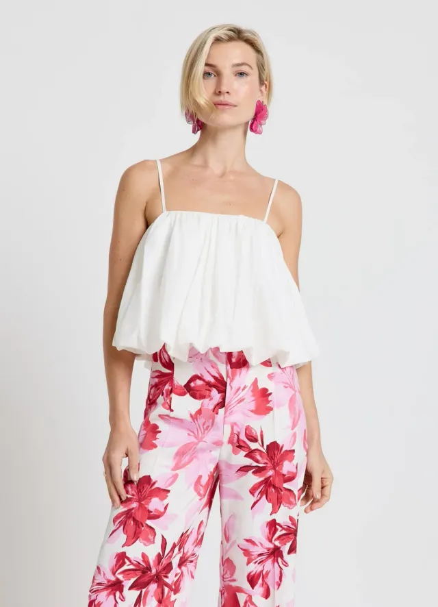 Calliope top ballon femme bretelles fines